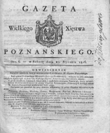 Gazeta Wielkiego Xięstwa Poznańskiego. 1816. Nr 6