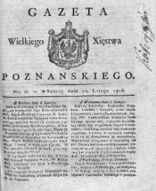 Gazeta Wielkiego Xięstwa Poznańskiego. 1816. Nr 12