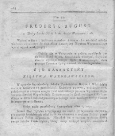 Dziennik Wyroków Sądu Kassacyinego Xięstwa Warszawskiego. T. 2. 1812. Nr 53