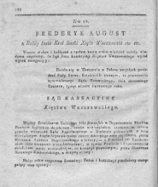 Dziennik Wyroków Sądu Kassacyinego Xięstwa Warszawskiego. T. 2. 1812. Nr 56