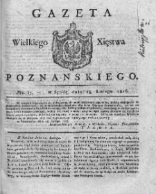 Gazeta Wielkiego Xięstwa Poznańskiego. 1816. Nr 17