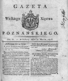 Gazeta Wielkiego Xięstwa Poznańskiego. 1816. Nr 18