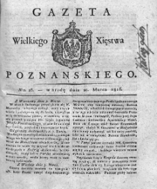 Gazeta Wielkiego Xięstwa Poznańskiego. 1816. Nr 23