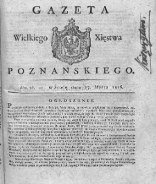 Gazeta Wielkiego Xięstwa Poznańskiego. 1816. Nr 25