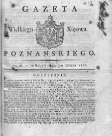 Gazeta Wielkiego Xięstwa Poznańskiego. 1816. Nr 26