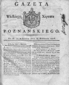 Gazeta Wielkiego Xięstwa Poznańskiego. 1816. Nr 28