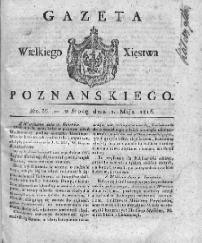 Gazeta Wielkiego Xięstwa Poznańskiego. 1816. Nr 35