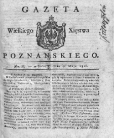 Gazeta Wielkiego Xięstwa Poznańskiego. 1816. Nr 36