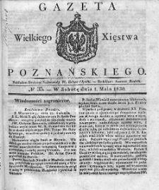 Gazeta Wielkiego Xięstwa Poznańskiego. 1830. Nr 35