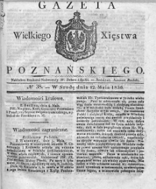 Gazeta Wielkiego Xięstwa Poznańskiego. 1830. Nr 38