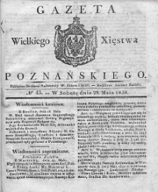 Gazeta Wielkiego Xięstwa Poznańskiego. 1830. Nr 43