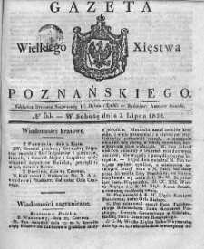 Gazeta Wielkiego Xięstwa Poznańskiego. 1830. Nr 53
