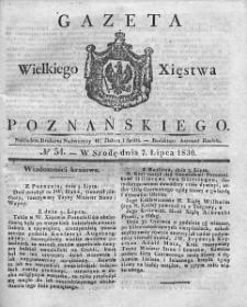 Gazeta Wielkiego Xięstwa Poznańskiego. 1830. Nr 54