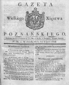Gazeta Wielkiego Xięstwa Poznańskiego. 1830. Nr 56