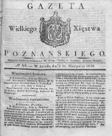 Gazeta Wielkiego Xięstwa Poznańskiego. 1830. Nr 64