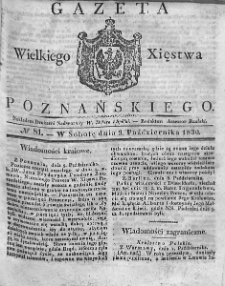 Gazeta Wielkiego Xięstwa Poznańskiego. 1830. Nr 81