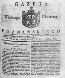 Gazeta Wielkiego Xięstwa Poznańskiego. 1830. Nr 86