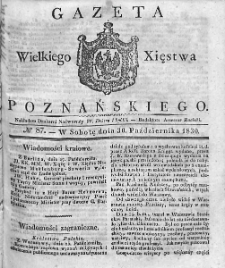 Gazeta Wielkiego Xięstwa Poznańskiego. 1830. Nr 87