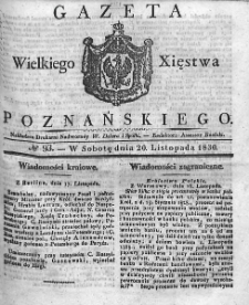 Gazeta Wielkiego Xięstwa Poznańskiego. 1830. Nr 93