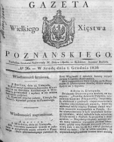 Gazeta Wielkiego Xięstwa Poznańskiego. 1830. Nr 96