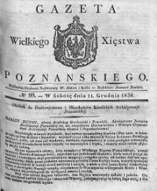Gazeta Wielkiego Xięstwa Poznańskiego. 1830. Nr 99