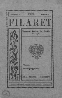 Filaret. Wydawnictwo kwartalne Towarzystwa Filaretów. 1909, nr 4