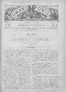 Romans i Powieść. Tygodnik beletrystyczny, ilustrowany. T III. 1882. Nr 59