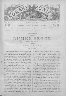 Romans i Powieść. Tygodnik beletrystyczny, ilustrowany. T III. 1882. Nr 63