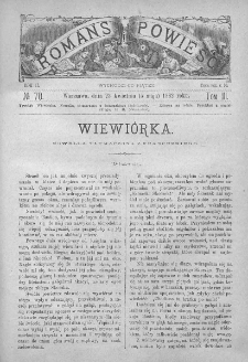 Romans i Powieść. Tygodnik beletrystyczny, ilustrowany. T III. 1882. Nr 70