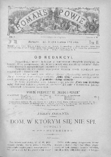 Romans i Powieść. Tygodnik beletrystyczny, ilustrowany. T III. 1882. Nr 78