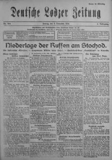 Deutsche Lodzer Zeitung 3 listopad 1916 nr 305