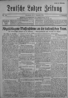 Deutsche Lodzer Zeitung 4 listopad 1916 nr 306