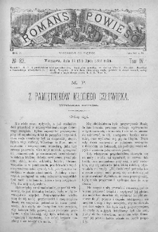 Romans i Powieść. Tygodnik beletrystyczny, ilustrowany. T IV. 1882. Nr 82
