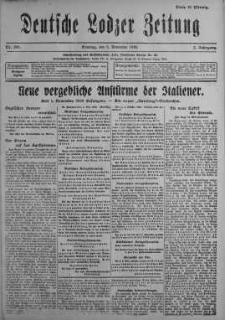 Deutsche Lodzer Zeitung 5 listopad 1916 nr 307