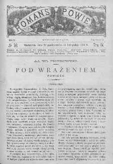 Romans i Powieść. Tygodnik beletrystyczny, ilustrowany. T IV. 1882. Nr 96