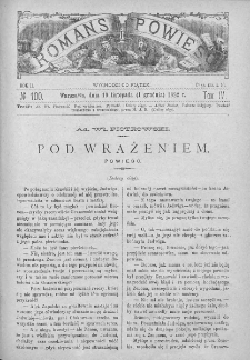 Romans i Powieść. Tygodnik beletrystyczny, ilustrowany. T IV. 1882. Nr 100