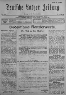 Deutsche Lodzer Zeitung 10 listopad 1916 nr 312