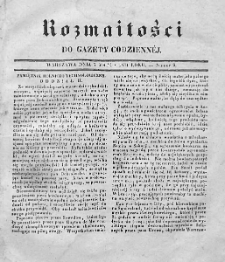 Rozmaitości do Gazety Codziennej. 1834. Nr 9