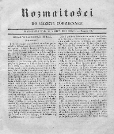 Rozmaitości do Gazety Codziennej. 1834. Nr 11