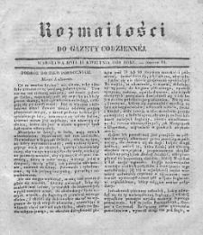 Rozmaitości do Gazety Codziennej. 1834. Nr 14