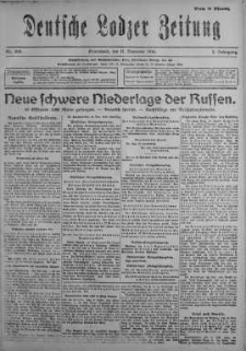 Deutsche Lodzer Zeitung 11 listopad 1916 nr 313