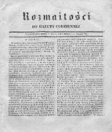 Rozmaitości do Gazety Codziennej. 1834. Nr 18