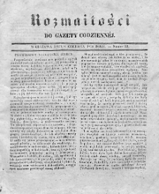 Rozmaitości do Gazety Codziennej. 1834. Nr 22