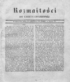 Rozmaitości do Gazety Codziennej. 1834. Nr 23