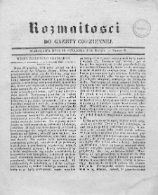 Rozmaitości do Gazety Codziennej. 1836. Nr 3