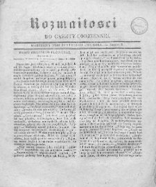 Rozmaitości do Gazety Codziennej. 1836. Nr 4