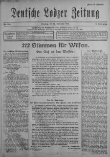 Deutsche Lodzer Zeitung 12 listopad 1916 nr 314