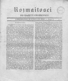 Rozmaitości do Gazety Codziennej. 1836. Nr 8