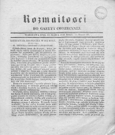 Rozmaitości do Gazety Codziennej. 1836. Nr 12