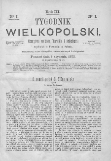 Tygodnik Wielkopolski. 1873, nr 1